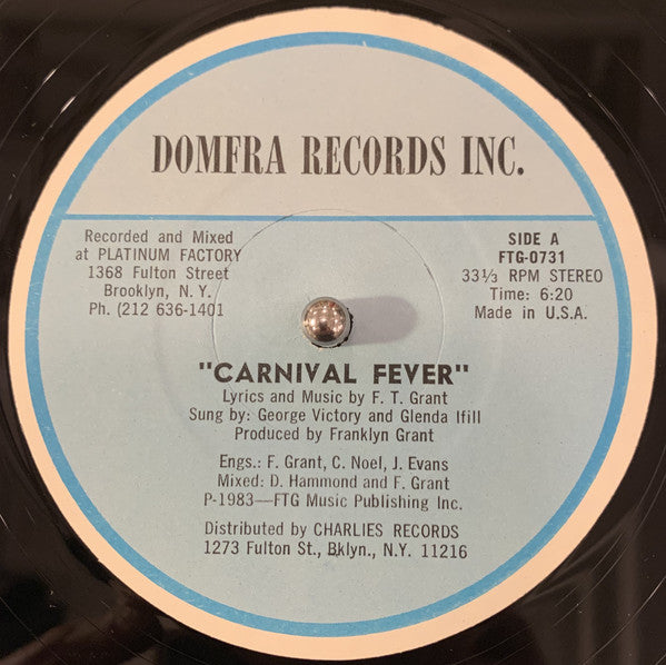 Franklyn Grant : Carnival Fever (12", Single)