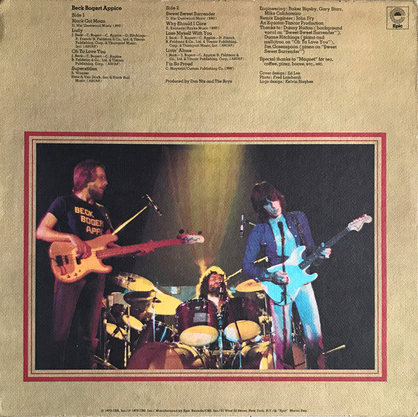 Beck, Bogert & Appice : Beck, Bogert & Appice (LP, Album, Mixed, Ter)