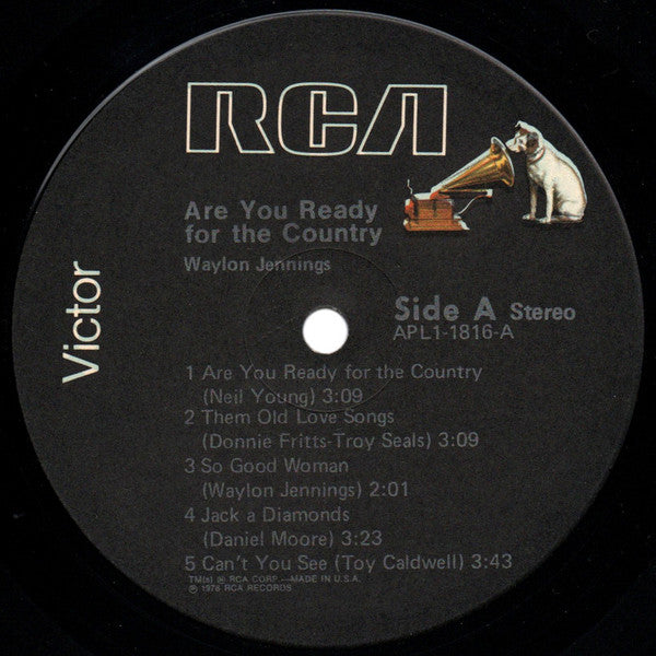 Waylon Jennings : Are You Ready For The Country (LP, Album, RE, Gat)