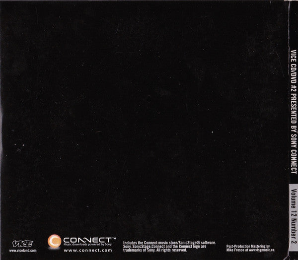 Various : Vice CD/DVD #2 Presented By Sony Connect - Volume 12 Number 2 (CD, Comp, Smplr + DVD)