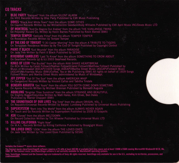 Various : Vice CD/DVD #2 Presented By Sony Connect - Volume 12 Number 2 (CD, Comp, Smplr + DVD)