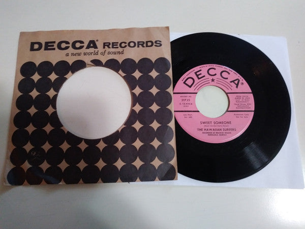 The Hawaiian Surfers : Sweet Someone / Cafe Au Lait (7", Single, Promo)