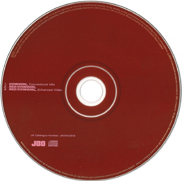 Underworld : Cowgirl (CD, Single, Enh)