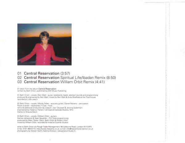 Beth Orton : Central Reservation (CD, Single, CD1)