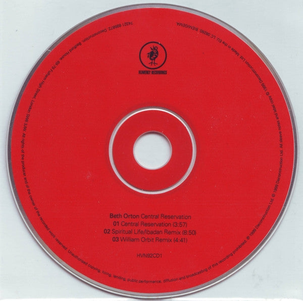 Beth Orton : Central Reservation (CD, Single, CD1)