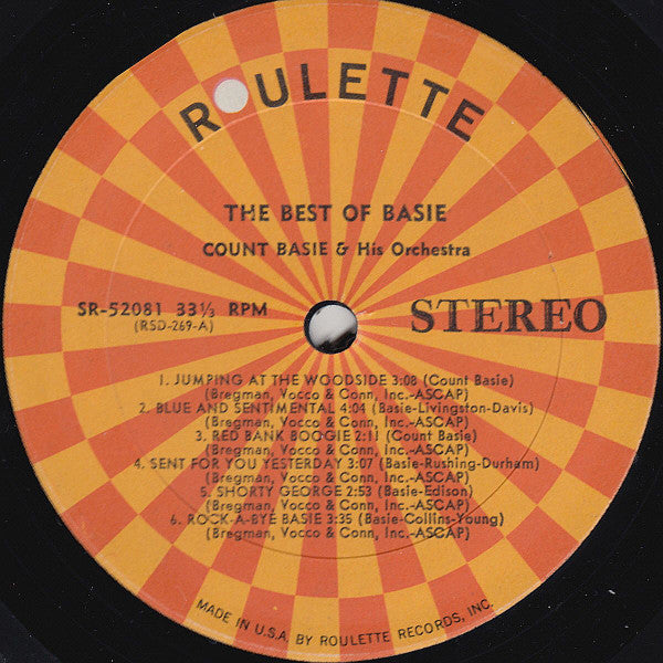 Count Basie Orchestra : The Best Of Basie (LP, Album, RP)