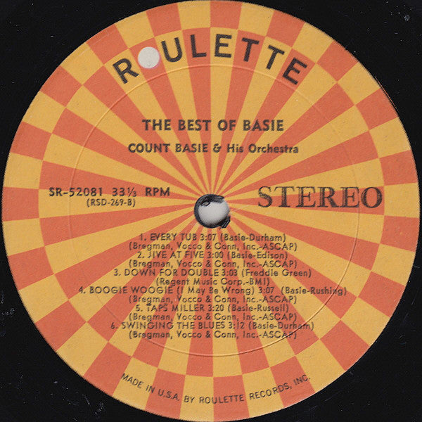 Count Basie Orchestra : The Best Of Basie (LP, Album, RP)