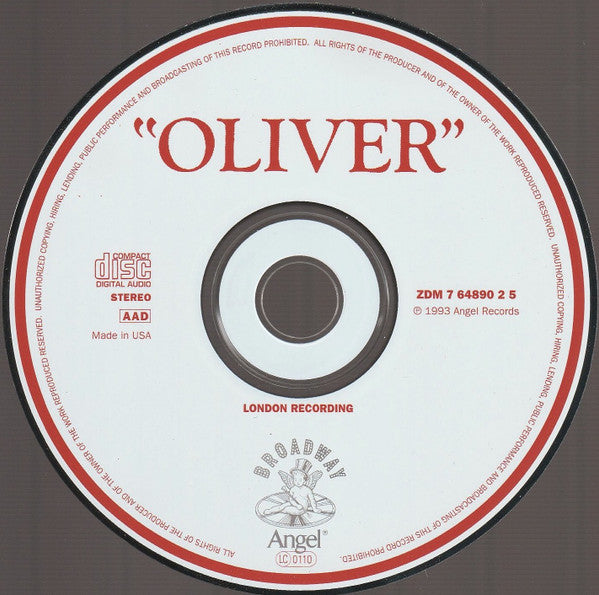 Various : Oliver - London Studio Cast Album (CD, Album)