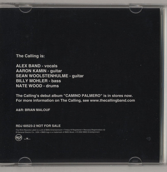 The Calling : Adrienne (Radio Mix) (CD, Single, Promo)