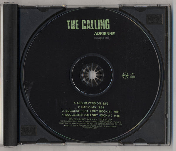The Calling : Adrienne (Radio Mix) (CD, Single, Promo)