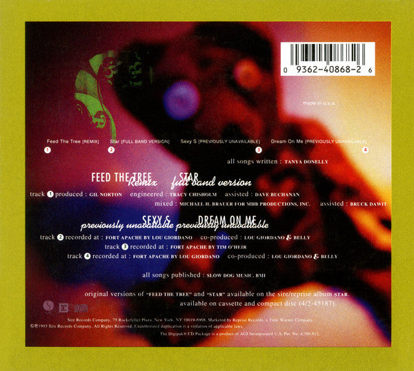 Belly : Feed The Tree (CD, Maxi, Dig)