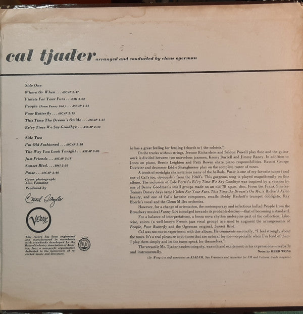 Cal Tjader : Warm Wave (LP, Album, Mono, Gat)