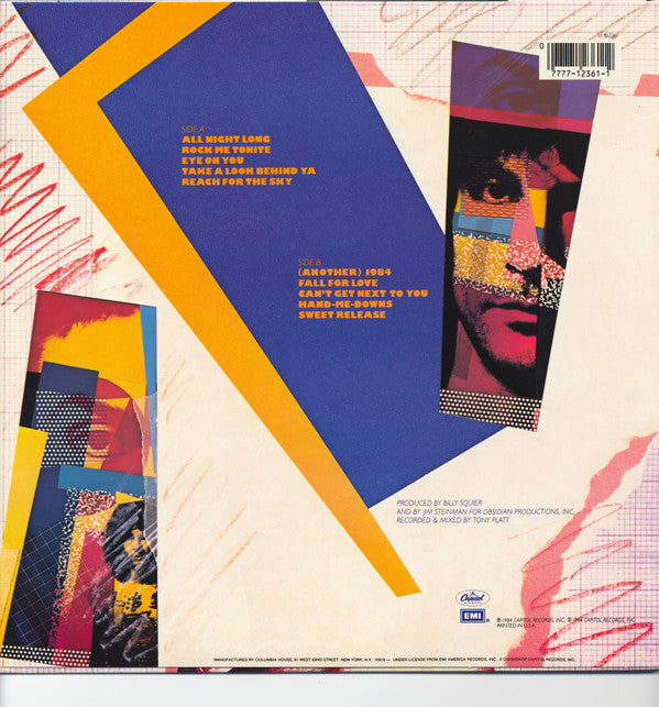 Billy Squier : Signs Of Life (LP, Album, Club)