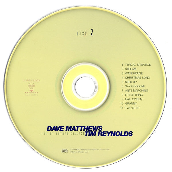 Dave Matthews, Tim Reynolds : Live At Luther College (2xCD, Album, SPU)