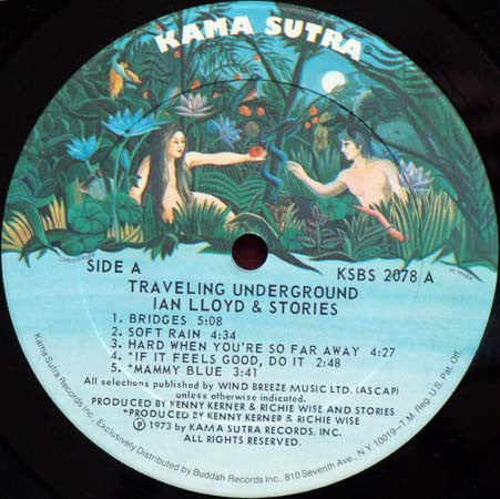 Ian Lloyd & Stories : Traveling Underground (LP, Album)