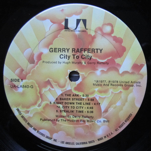 Gerry Rafferty : City To City (LP, Album, Ter)