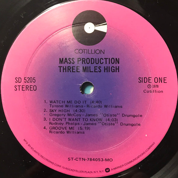 Mass Production : Three Miles High (LP, Album, Mon)