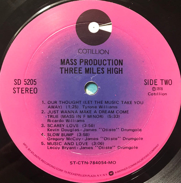 Mass Production : Three Miles High (LP, Album, Mon)