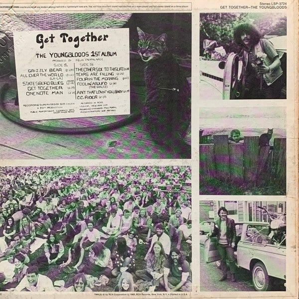 The Youngbloods : Get Together (The Youngbloods First Album) (LP, Album, RE, Ind)