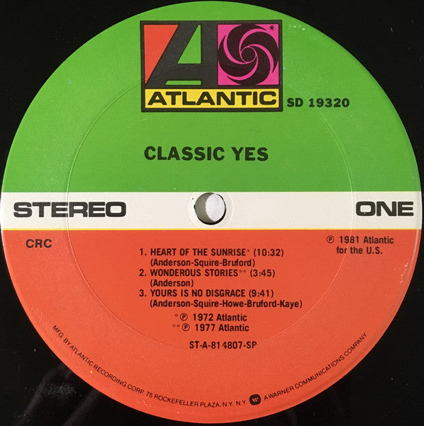 Yes : Classic Yes (LP, Comp + 7", Styrene + Club)