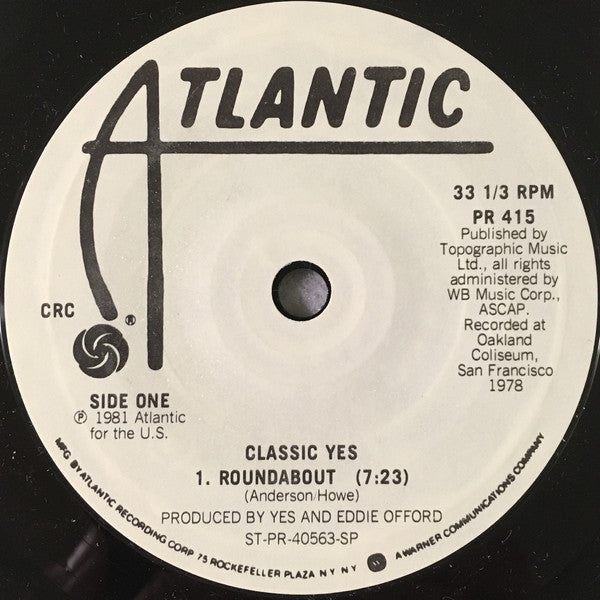 Yes : Classic Yes (LP, Comp + 7", Styrene + Club)