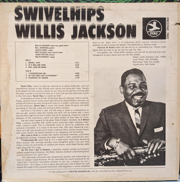 Willis Jackson : Swivel Hips (LP, Album, Pur)