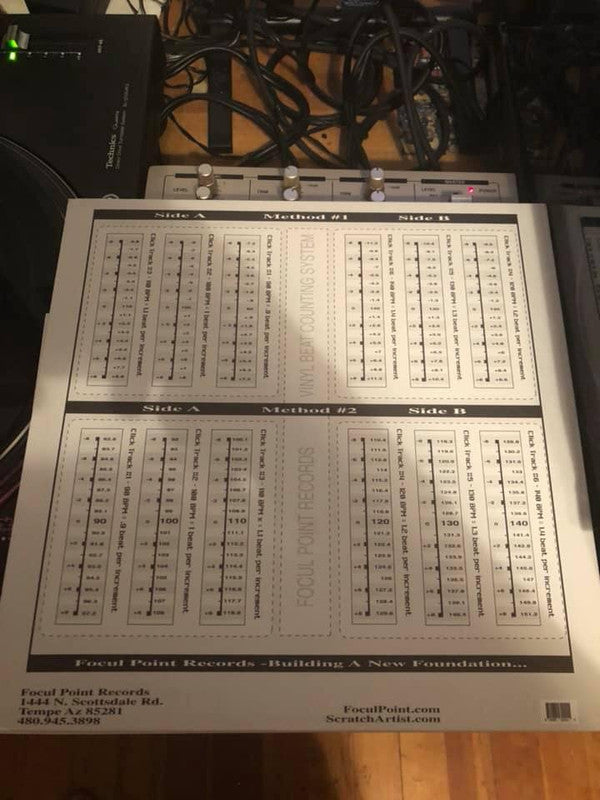 DJ Focus (2) : Vinyl Beat Counting System / BPM Record #1 (12")