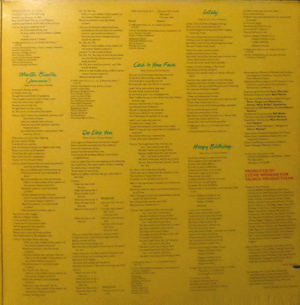Stevie Wonder : Hotter Than July (LP, Album)