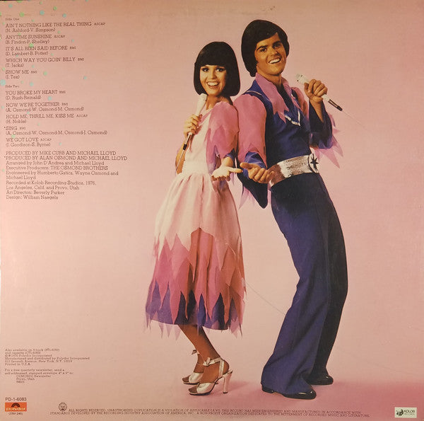 Donny & Marie Osmond : New Season (LP, Album, Ric)
