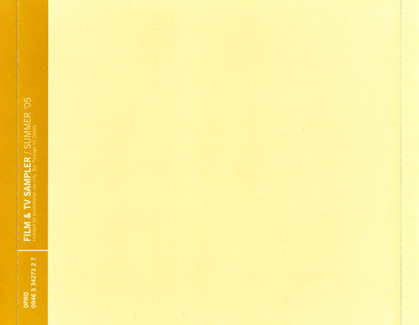 Various : Film & TV Sampler / Summer '05 (2xCD, Comp, Promo, Smplr)