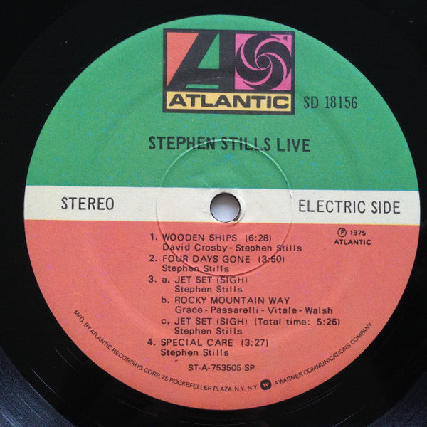 Stephen Stills : Stephen Stills Live (LP, Album, PRC)