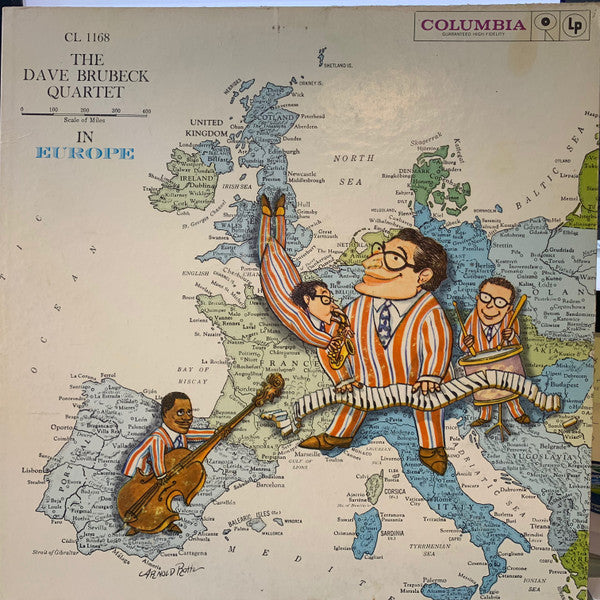 The Dave Brubeck Quartet : The Dave Brubeck Quartet In Europe (LP, Album, Mono, Hol)