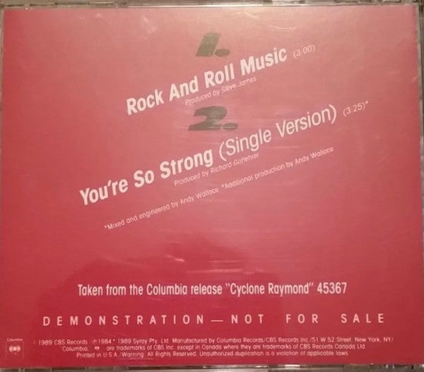 Mental As Anything : Rock And Roll Music (CD, Single, Promo)