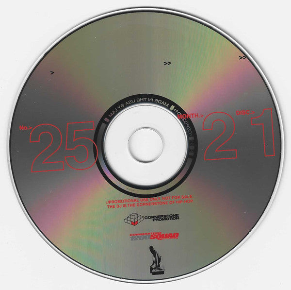 DJ Harry Chronic, Various : Cornerstone Mixtape #25 / Feb 01 (CD, Mixed, Mixtape, Promo + CD, Comp, Enh, Promo)