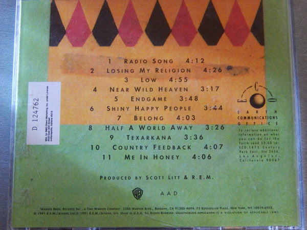 R.E.M. : Out Of Time (CD, Album, Club)
