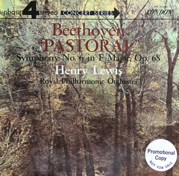 Beethoven*, Henry Lewis, Royal Philharmonic Orchestra : "Pastoral" Symphony No. 6 In F Major, Op. 68 (LP, Album, Promo, Gat)