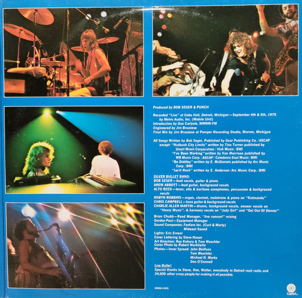 Bob Seger & The Silver Bullet Band* : Live Bullet (2xLP, Album, RE, RP, Jac)