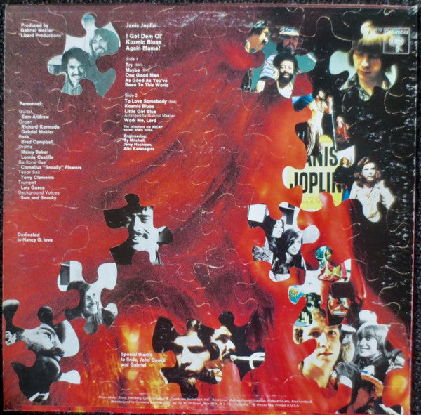 Janis Joplin : I Got Dem Ol' Kozmic Blues Again Mama! (LP, Album, RE)