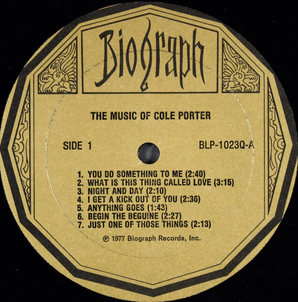 Cole Porter : The Music Of Cole Porter (Musical Nostalgia From Flicks And Show Biz) (From Rare Piano Rolls) (LP)