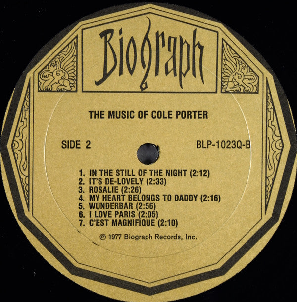 Cole Porter : The Music Of Cole Porter (Musical Nostalgia From Flicks And Show Biz) (From Rare Piano Rolls) (LP)