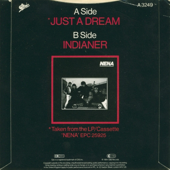 Nena : Just A Dream (7", Single)