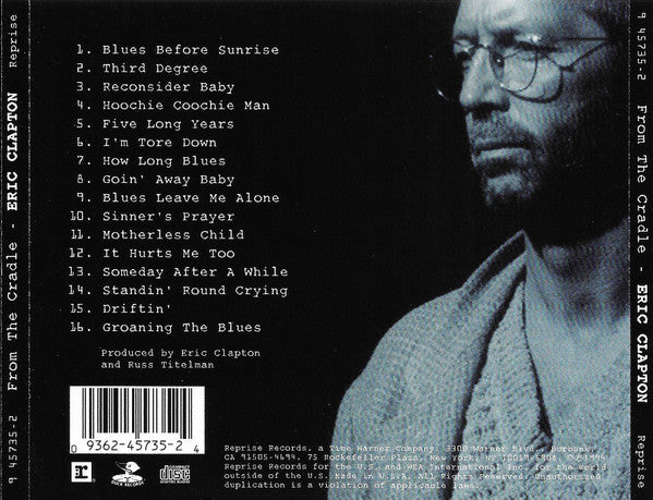 Eric Clapton : From The Cradle (CD, Album, RE)