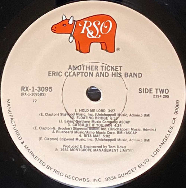Eric Clapton : Another Ticket (LP, Album, 72 )