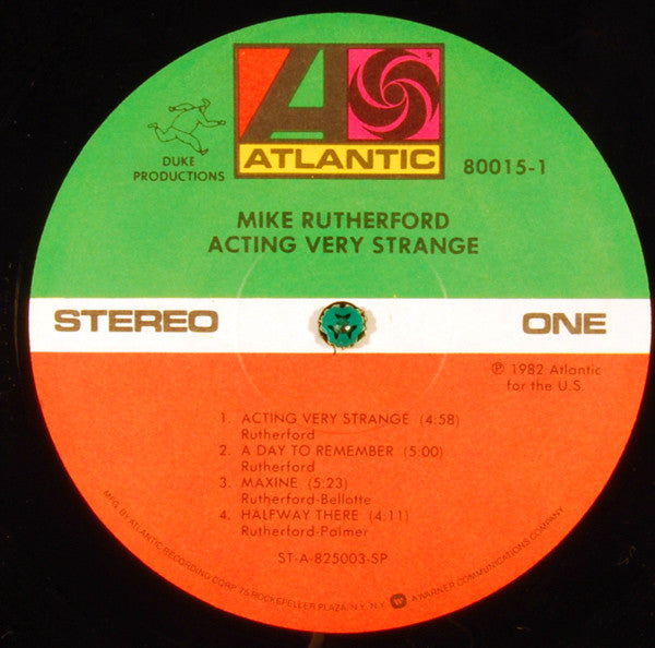 Mike Rutherford : Acting Very Strange (LP, Album, Spe)