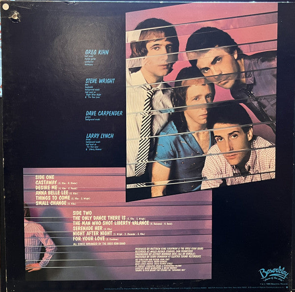 Greg Kihn Band : Glass House Rock (LP, Album, Spe)