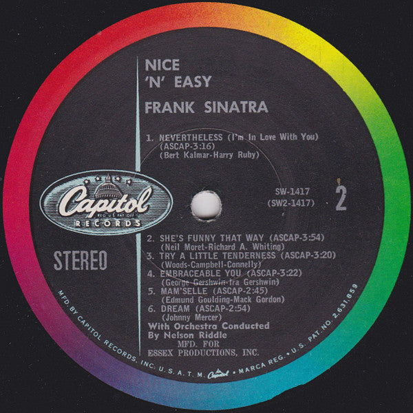 Frank Sinatra : Nice 'N' Easy (LP, Album, Los)