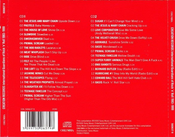 Various : Creation Records (International Guardians Of Rock 'N' Roll 1983-1999) (2xCD, Comp)