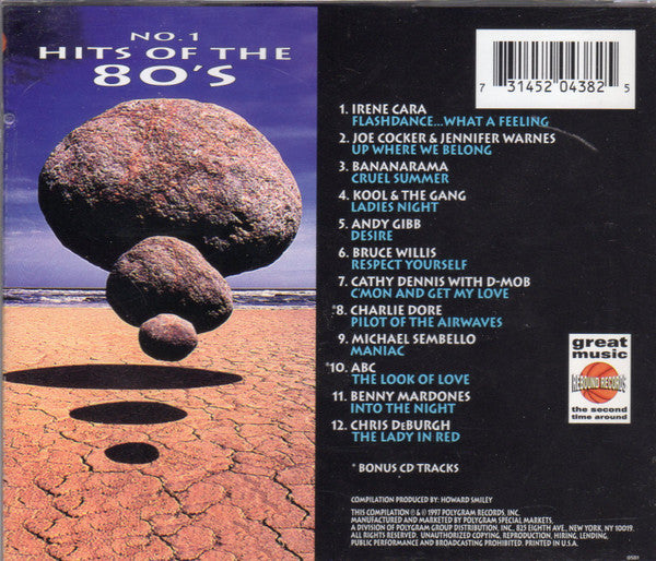 Various : No. 1 Hits Of The 80's (CD, Comp)