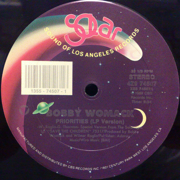 Bobby Womack : Priorities (12")