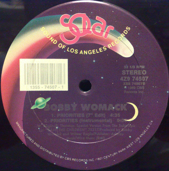 Bobby Womack : Priorities (12")
